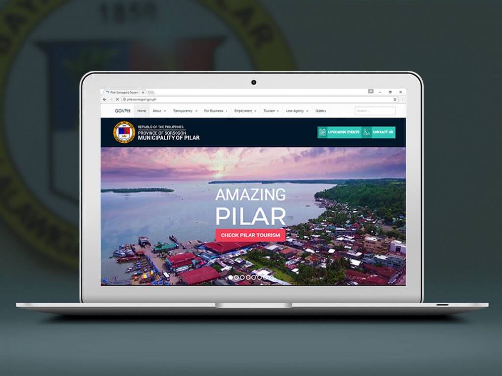 LGU Pilar website by Pixel8